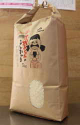 地場産のコシヒカリ100％のお米イメージ